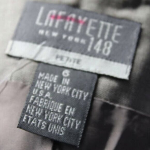 Lafayette148 Wool Hooded Vest Jacket Grey XS NWOT - Picture 7 of 8